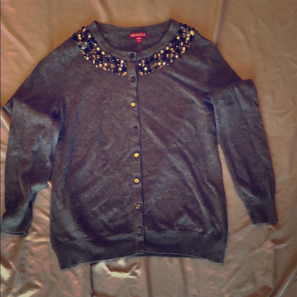Grey cardigan